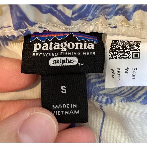 Patagonia Net Plus Baggies Board Shorts Size Small Women’s Yellow - Picture 3 of 8